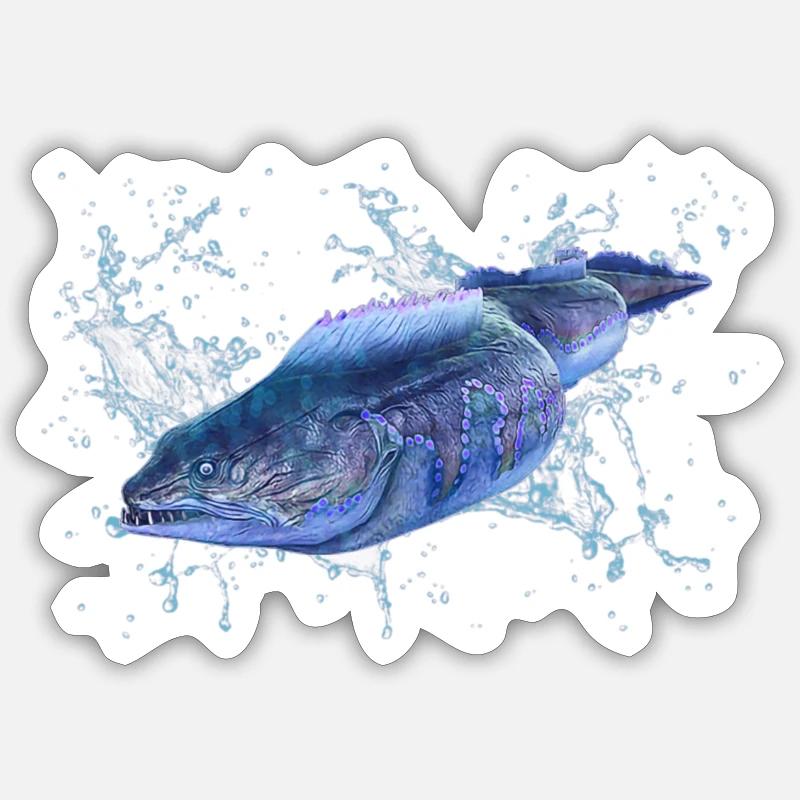 Moray eel Sticker size S (10 x 10 cm)