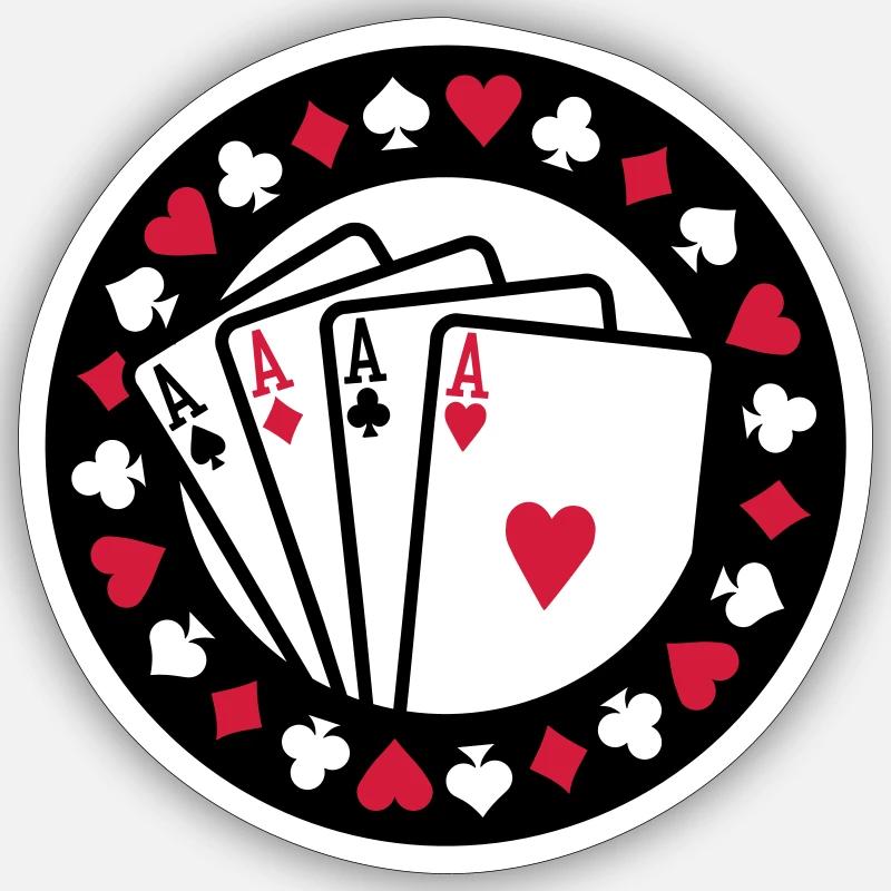Poker Sticker Größe S (10 x 10 cm)