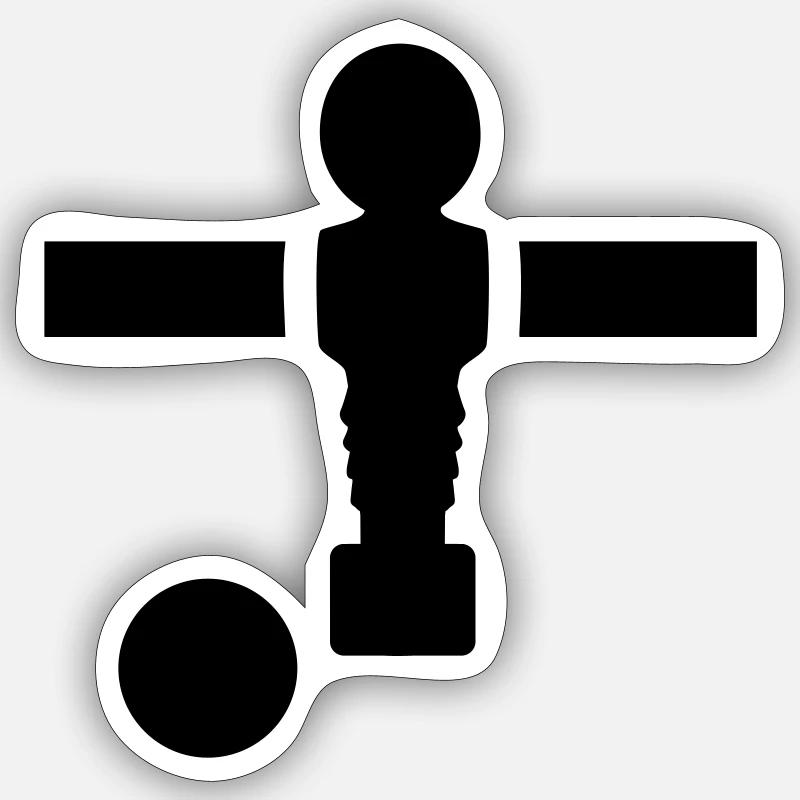 Tischkicker Sticker Größe S (10 x 10 cm)