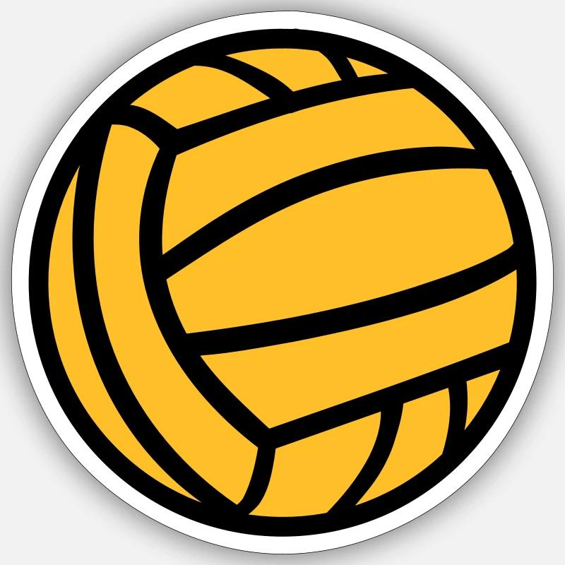 Water polo - Sticker size S (10 x 10 cm) - white matte