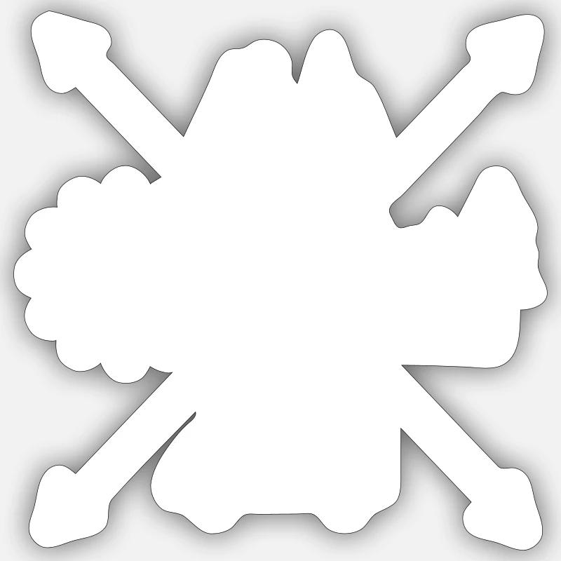 Camping - Sticker size S (10 x 10 cm) - white matte