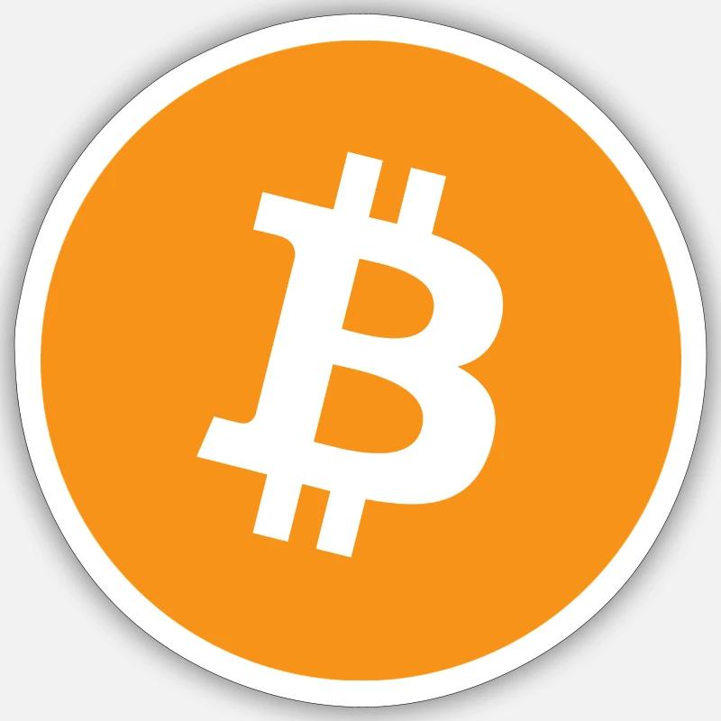Bitcoin - Sticker size S (10 x 10 cm) - white matte