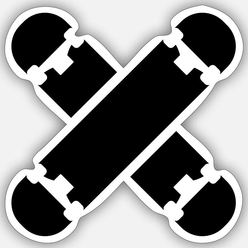 Skateboard Sticker Größe S (10 x 10 cm)