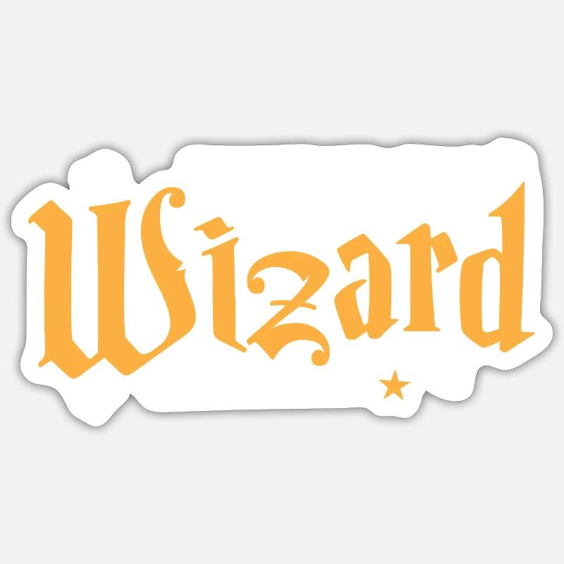 Stregone - Sticker formato S (10 x 10 cm) - bianco opaco