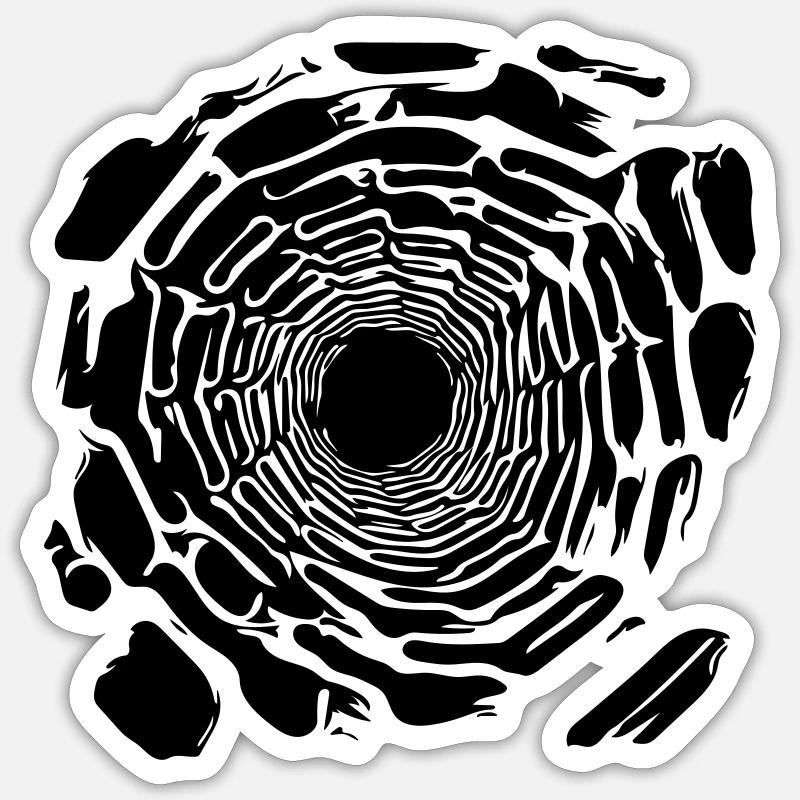 Black hole Sticker size S (10 x 10 cm)