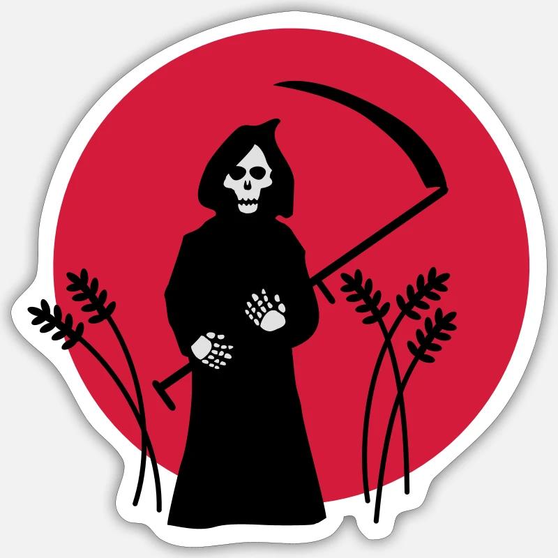 skeleton - Sticker size S (10 x 10 cm) - white matte