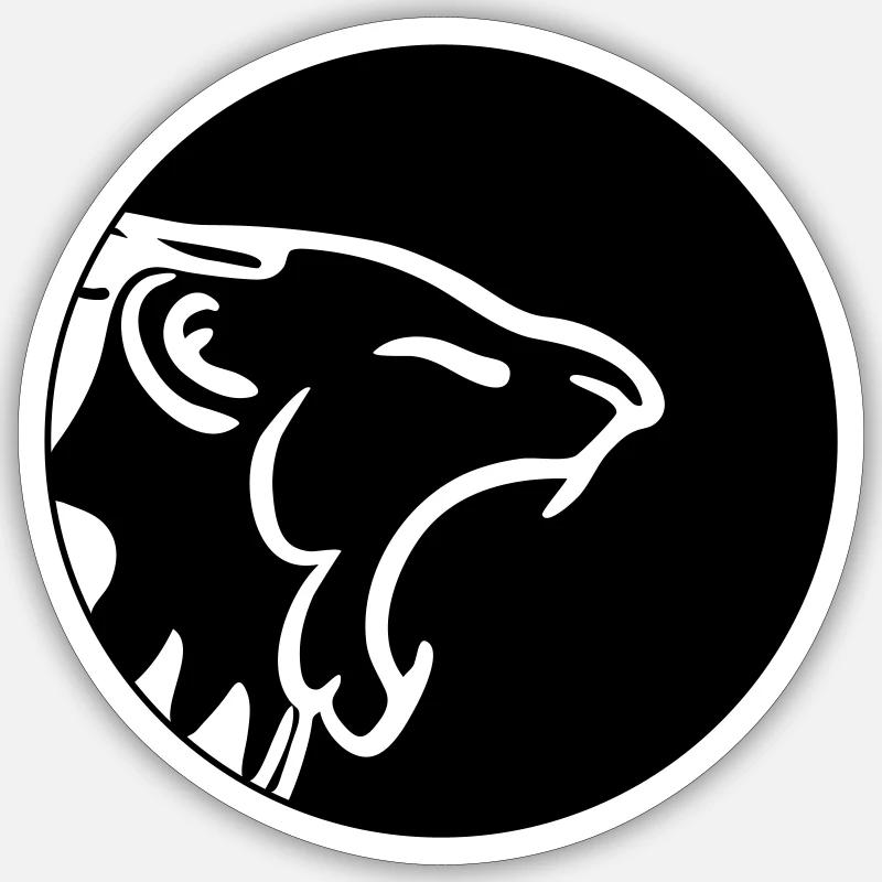 Lion head - Lion | Vector = color change possible Sticker size S (10 x 10 cm)