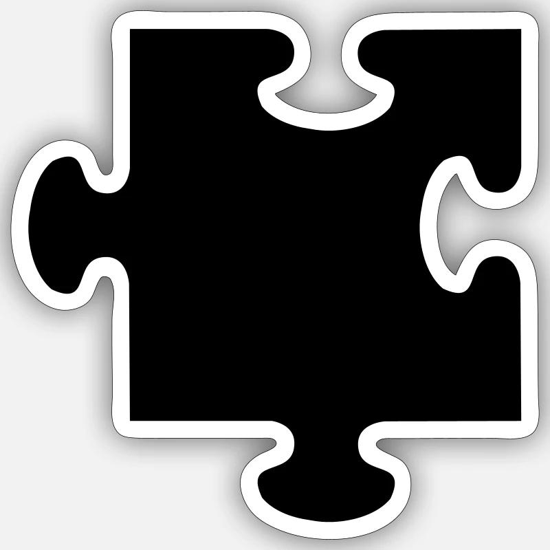Jigsaw puzzle - Sticker size S (10 x 10 cm) - white matte