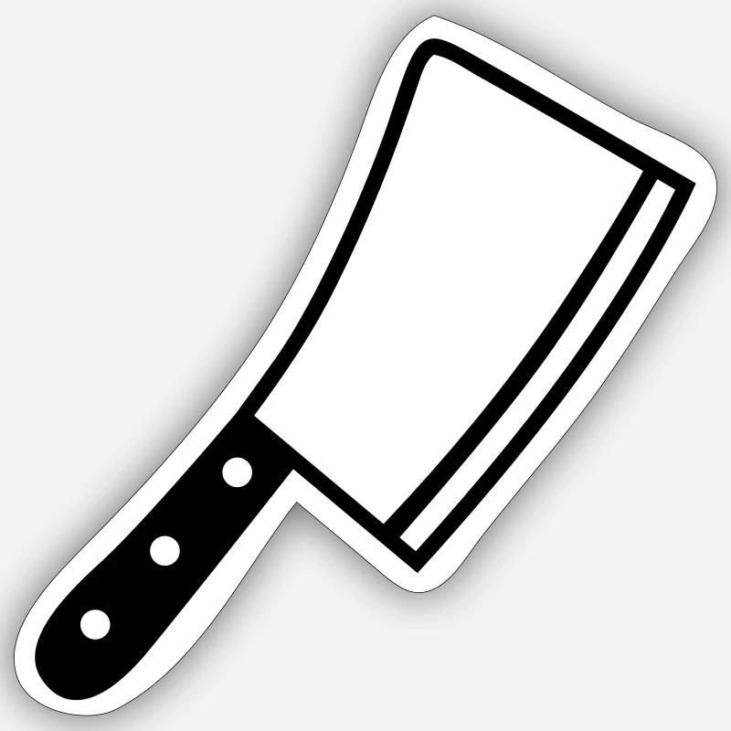 Knife Sticker size S (10 x 10 cm)