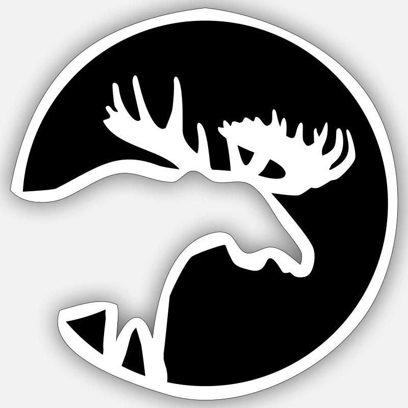 Elk Sticker size S (10 x 10 cm)
