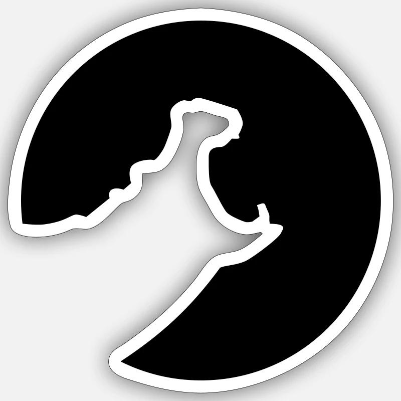 Hippo Sticker size S (10 x 10 cm)