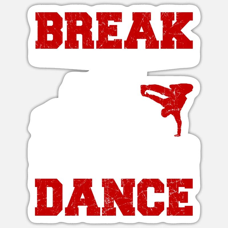 Breakdance Evolution Breakdance BBoy Danseur Sticker taille S (10 x 10 cm)
