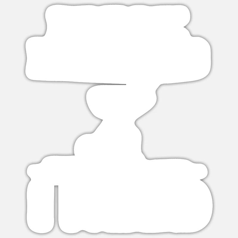 Breakdance BBoy danseuse de breakdance - Sticker taille S (10 x 10 cm) - blanc mat