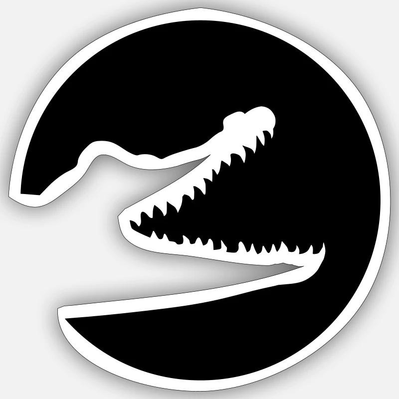 Krokodil Sticker Größe S (10 x 10 cm)