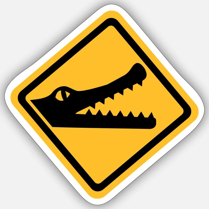 Crocodile Sticker size S (10 x 10 cm)