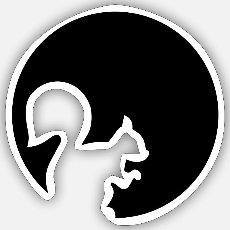 Squirrel - Sticker size S (10 x 10 cm) - white matte