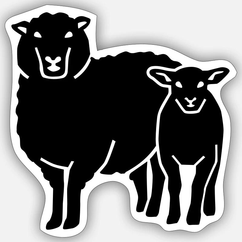 Sheep Sticker size S (10 x 10 cm)