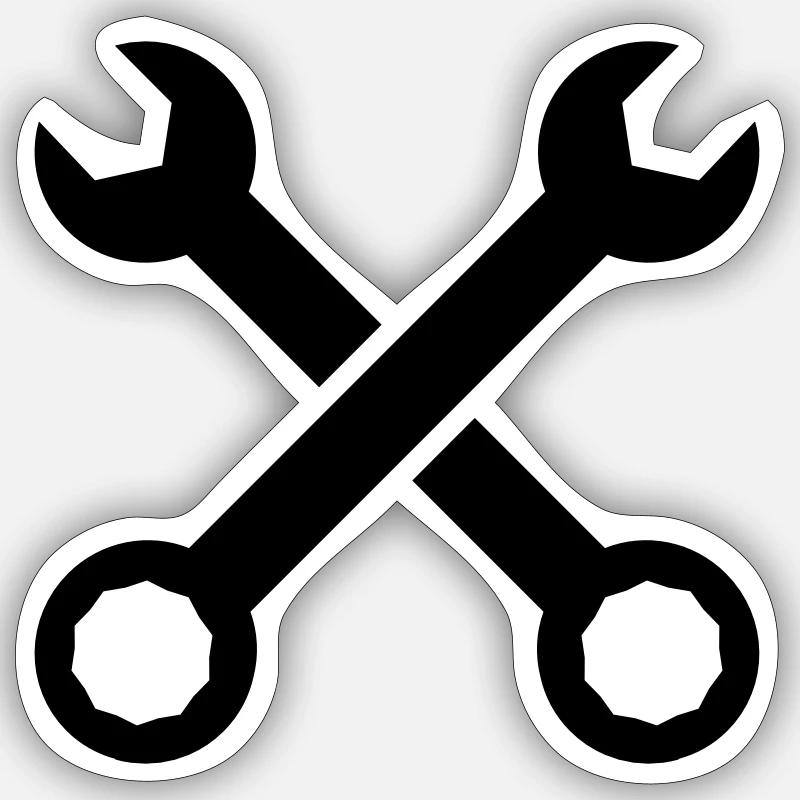 Screw wrench Sticker size S (10 x 10 cm)