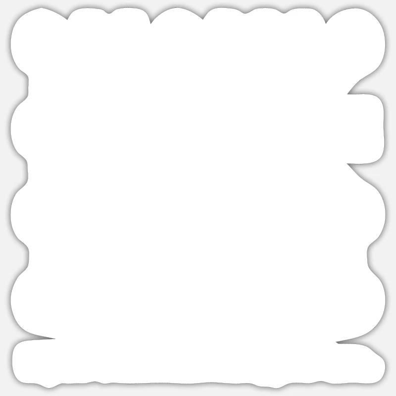 Nerd im Binärcode - Sticker Größe S (10 x 10 cm) - Mattweiß