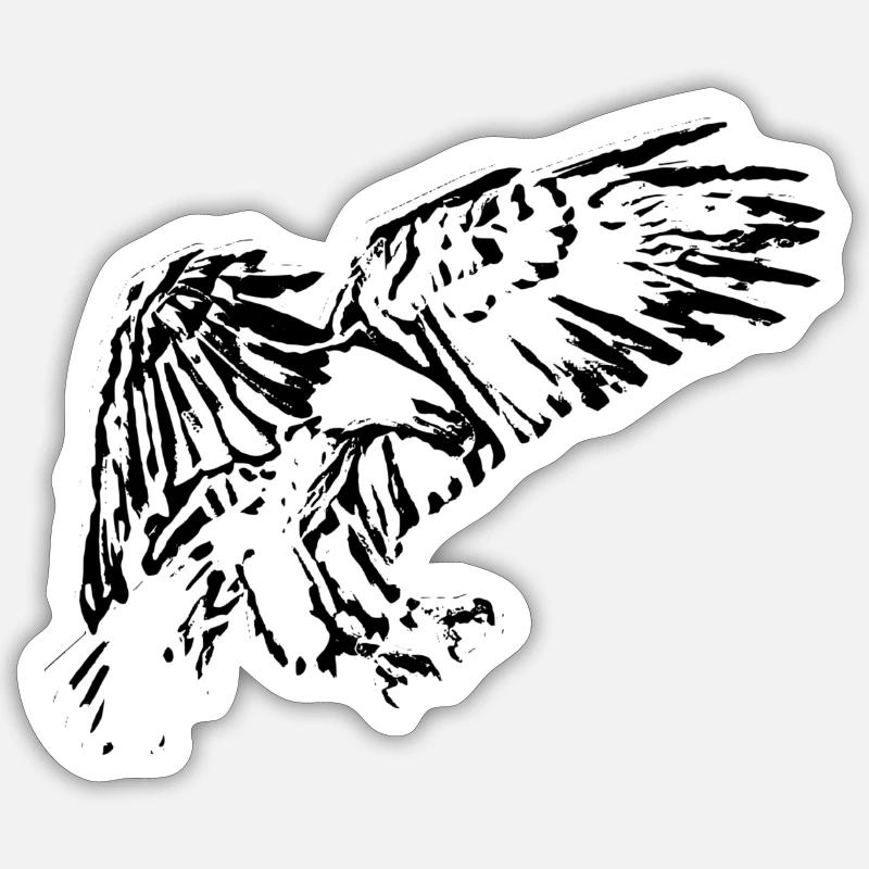 Aigle - Sticker taille S (10 x 10 cm) - blanc mat