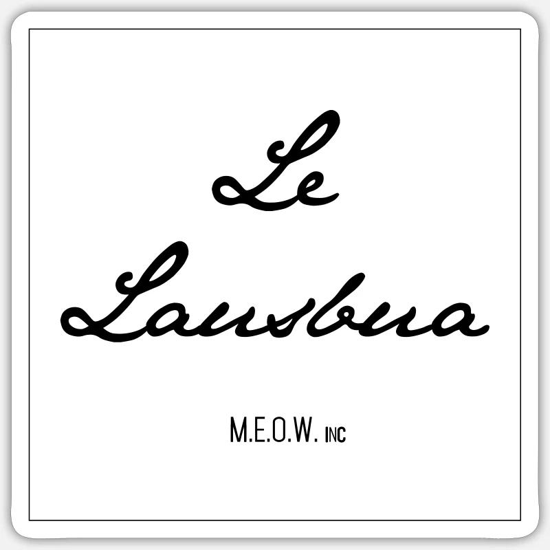 Le Lausbua - Sticker size S (10 x 10 cm) - white matte