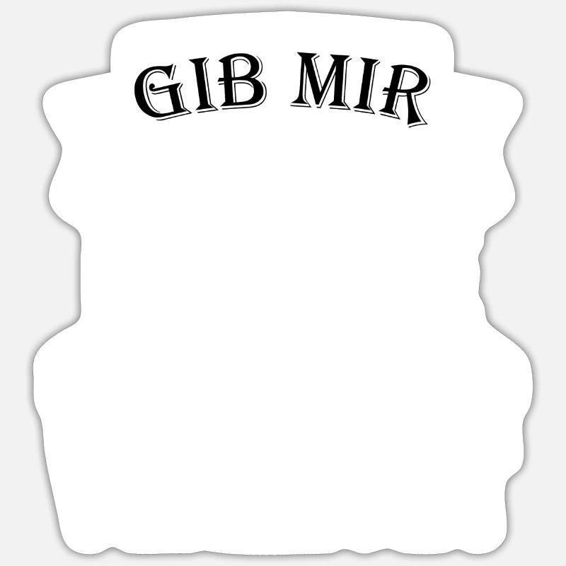 Kaffee Spruch Witzig Geschenk - Sticker Größe S (10 x 10 cm) - Mattweiß