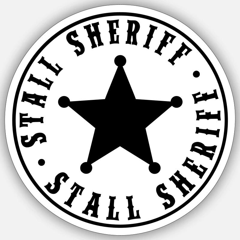 Stall Sheriff - Farbwechsel Sticker Größe S (10 x 10 cm)