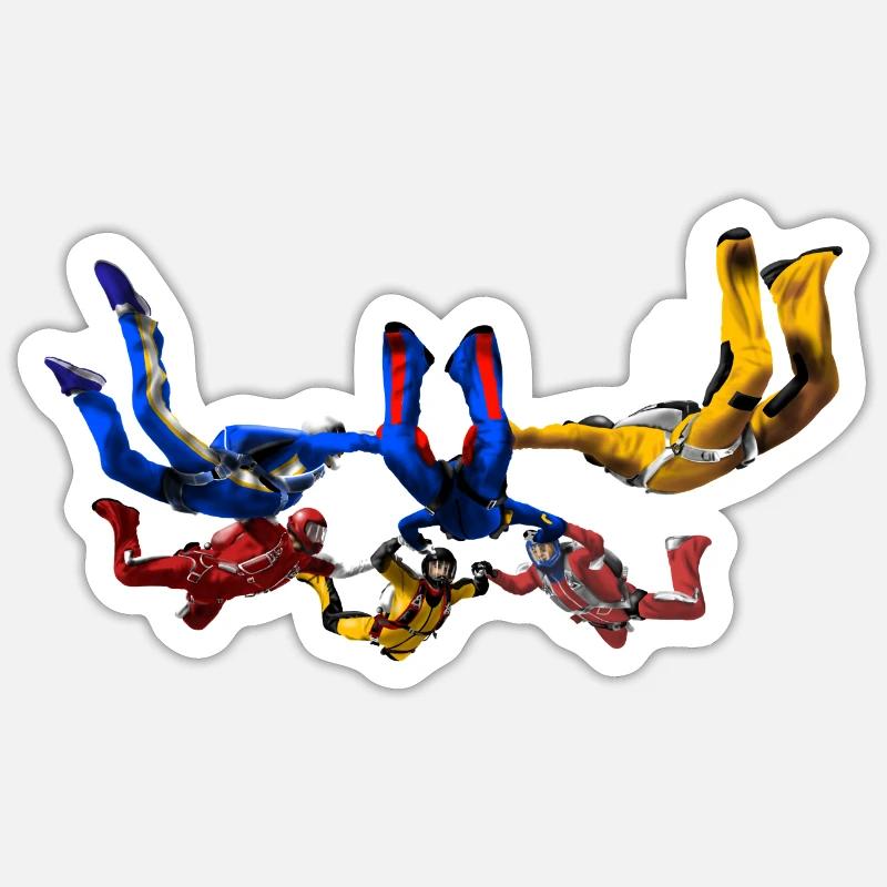 skydivers Sticker size S (10 x 10 cm)