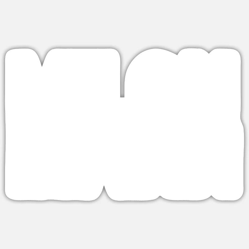 Milchmann - Sticker Größe S (10 x 10 cm) - Mattweiß