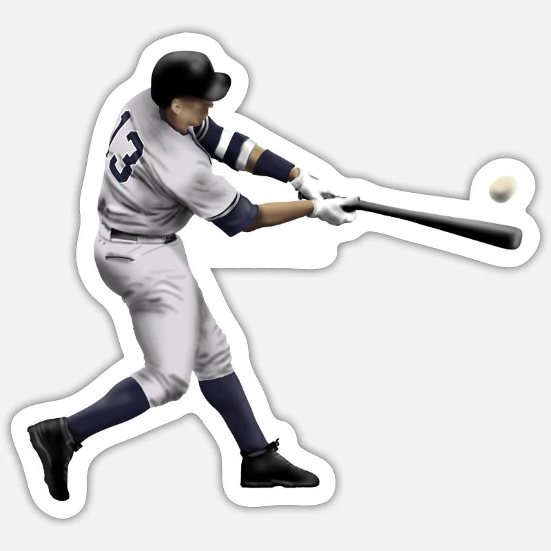 baseball - Sticker size S (10 x 10 cm) - white matte