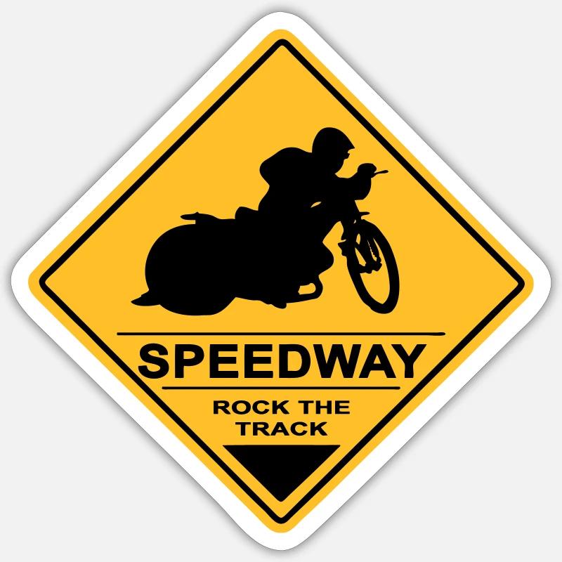 Speedway - Sticker taille S (10 x 10 cm) - blanc mat