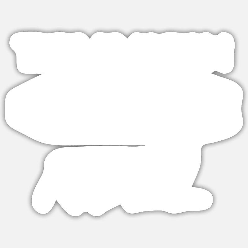 Waveboard Caster Board Vigorboard Skateboard - Sticker Größe S (10 x 10 cm) - Mattweiß