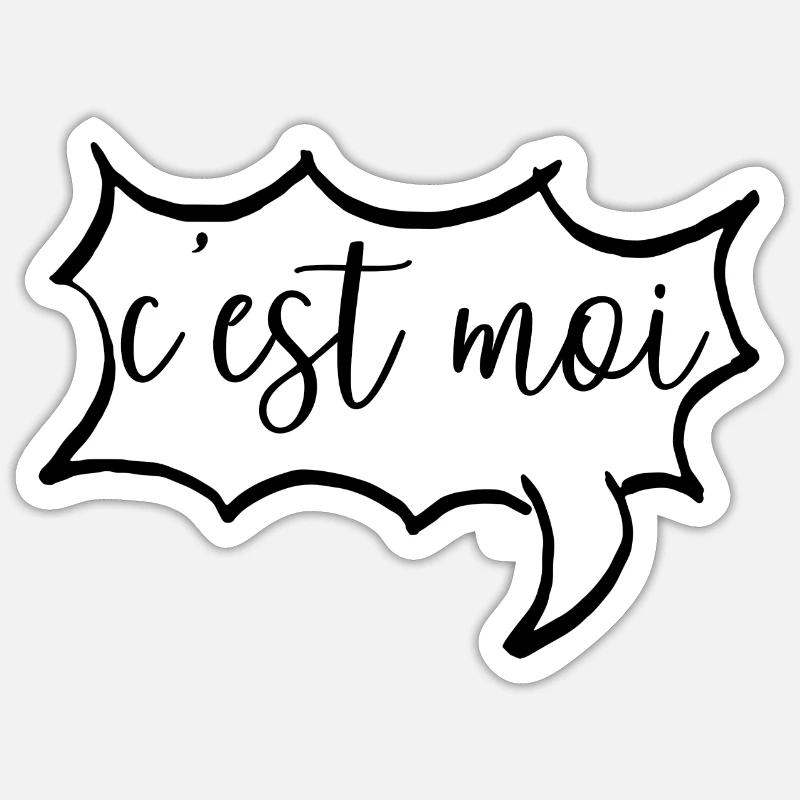 c'est moi Sticker size S (10 x 10 cm)
