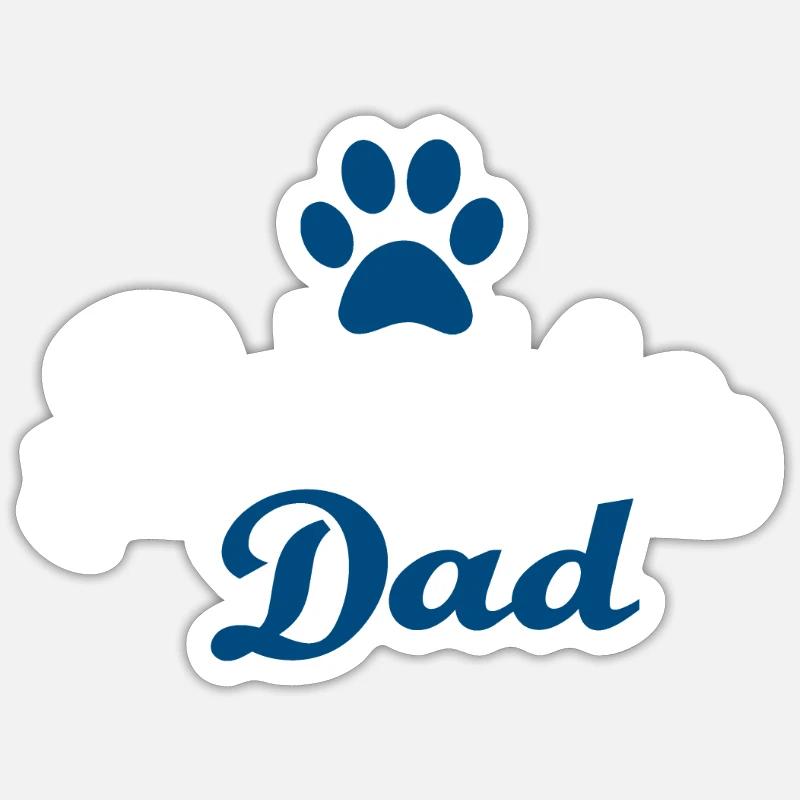 Beagle Dad, Hunde Papa, Spruch, Geschenkidee Sticker Größe S (10 x 10 cm)