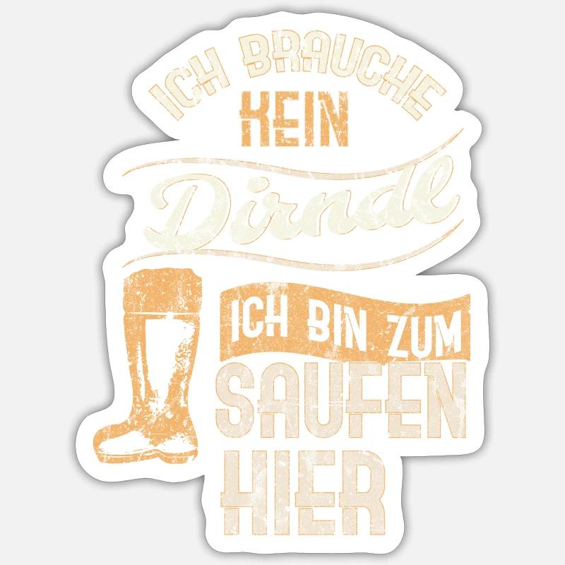 Dirndl Sticker Größe S (10 x 10 cm)