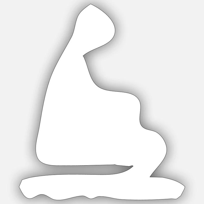 Rollator - Sticker Größe S (10 x 10 cm) - Mattweiß