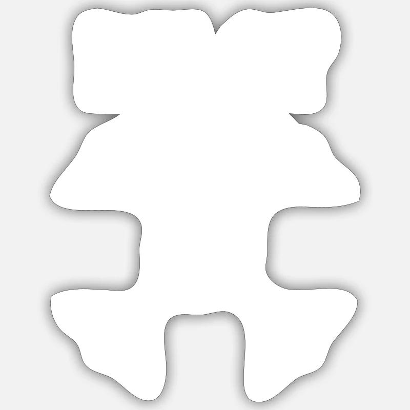Pilot Drone Copter Drone Quadcopter - Sticker size S (10 x 10 cm) - white matte