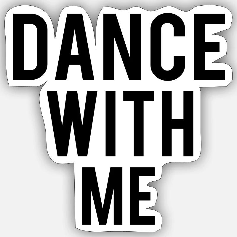 Dance - Sticker Größe S (10 x 10 cm) - Mattweiß