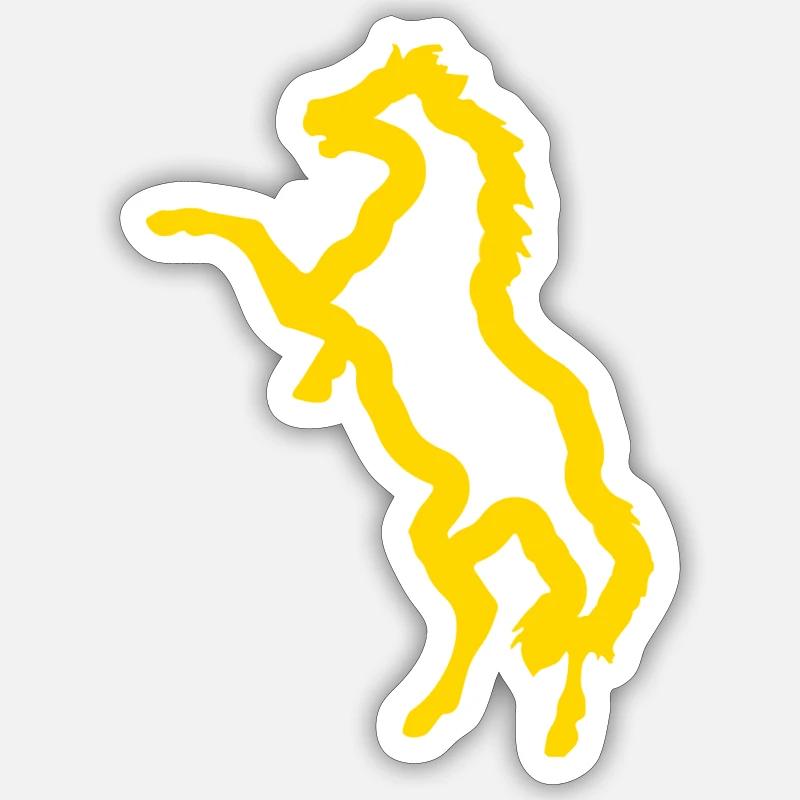 Pferd - Sticker Größe S (10 x 10 cm) - Mattweiß