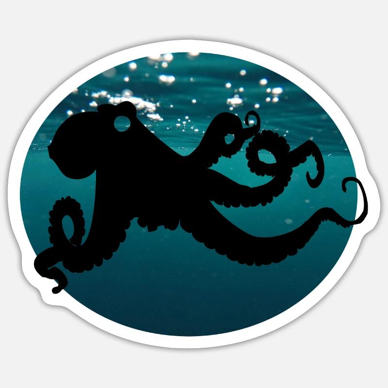 Tentacle octopus Sticker size S (10 x 10 cm)