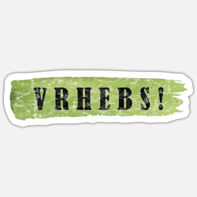 vrhebs! - Sticker Größe S (10 x 10 cm) - Mattweiß