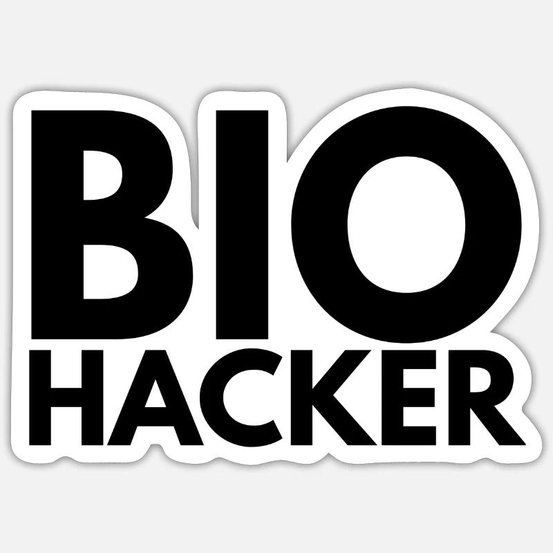bio hacker Sticker Größe S (10 x 10 cm)