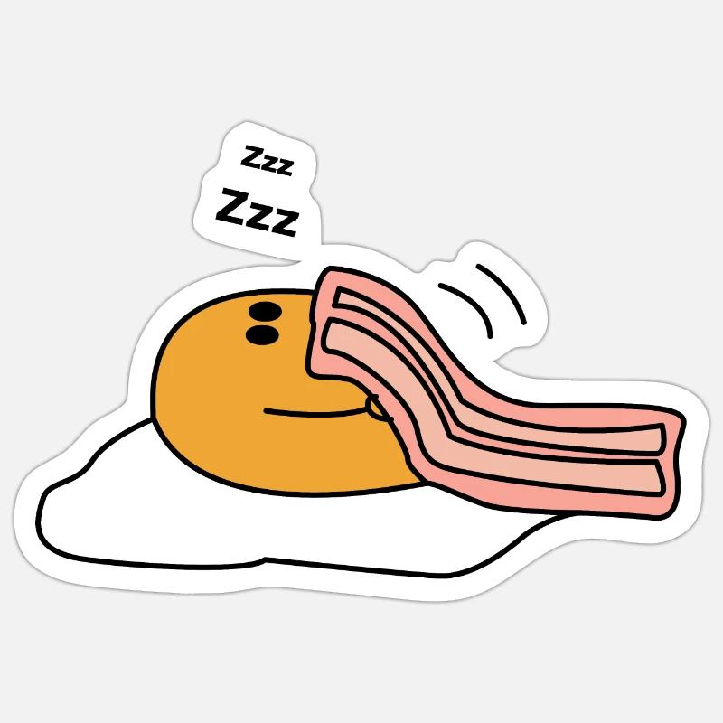 Fried egg Sticker size S (10 x 10 cm)