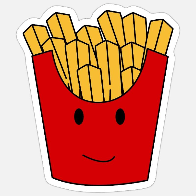 Frites Sticker taille S (10 x 10 cm)