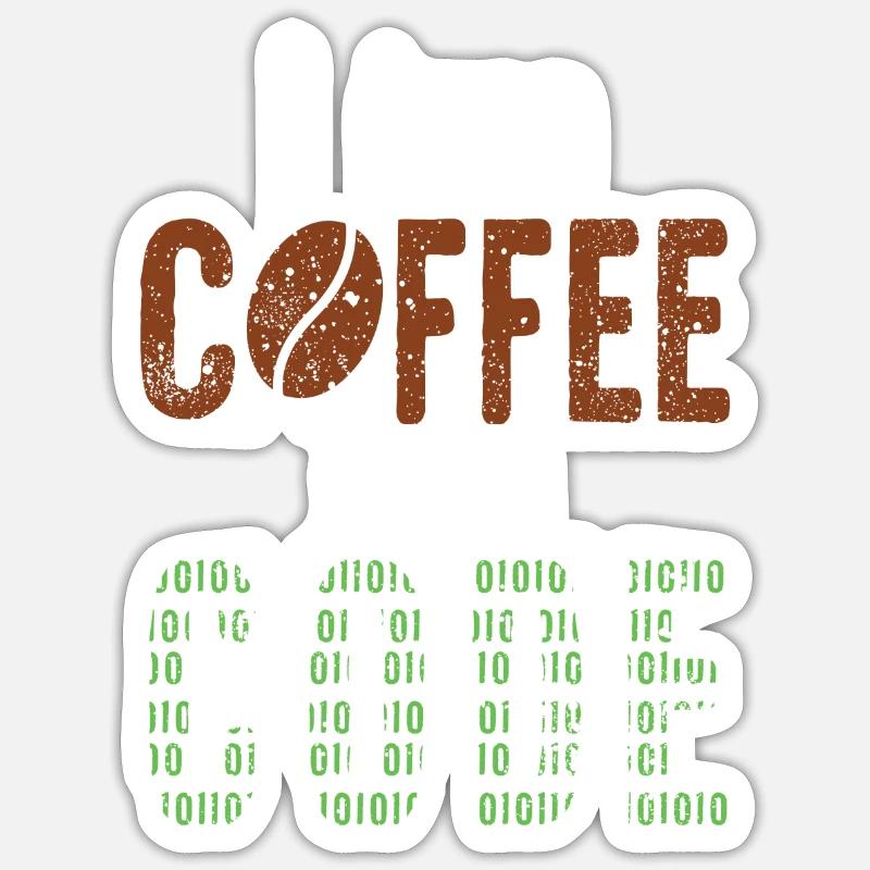 Programmierer Software Entwickler Coder Codet Code - Sticker Größe S (10 x 10 cm) - Mattweiß