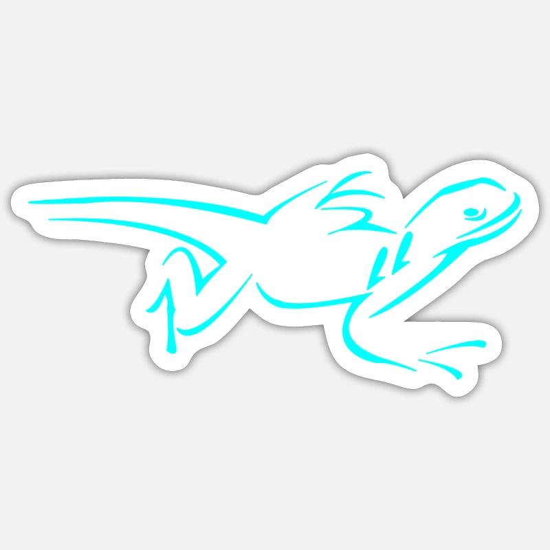 Eidechse Sticker Größe S (10 x 10 cm)