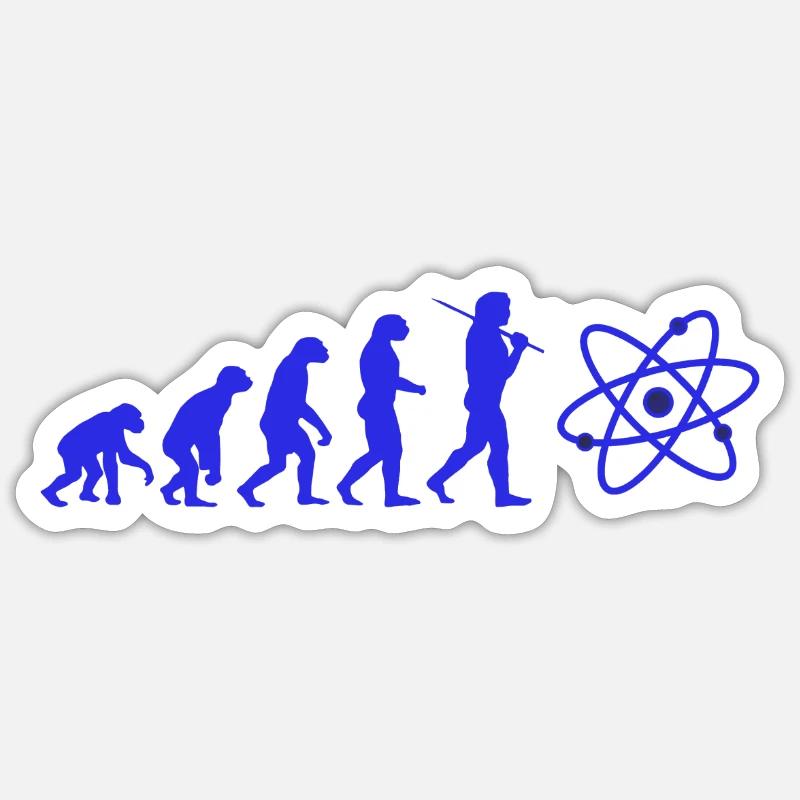 SCIENCE Evolution with Atom Neutron atom Sticker size S (10 x 10 cm)