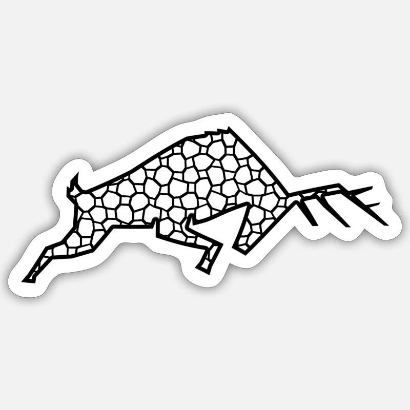 Deer - Sticker size S (10 x 10 cm) - white matte