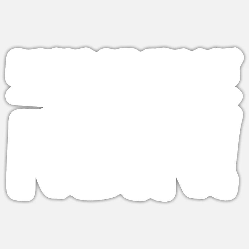 Before you ask No - Sticker size S (10 x 10 cm) - white matte