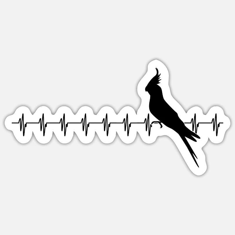 calopsitte Sticker taille S (10 x 10 cm)